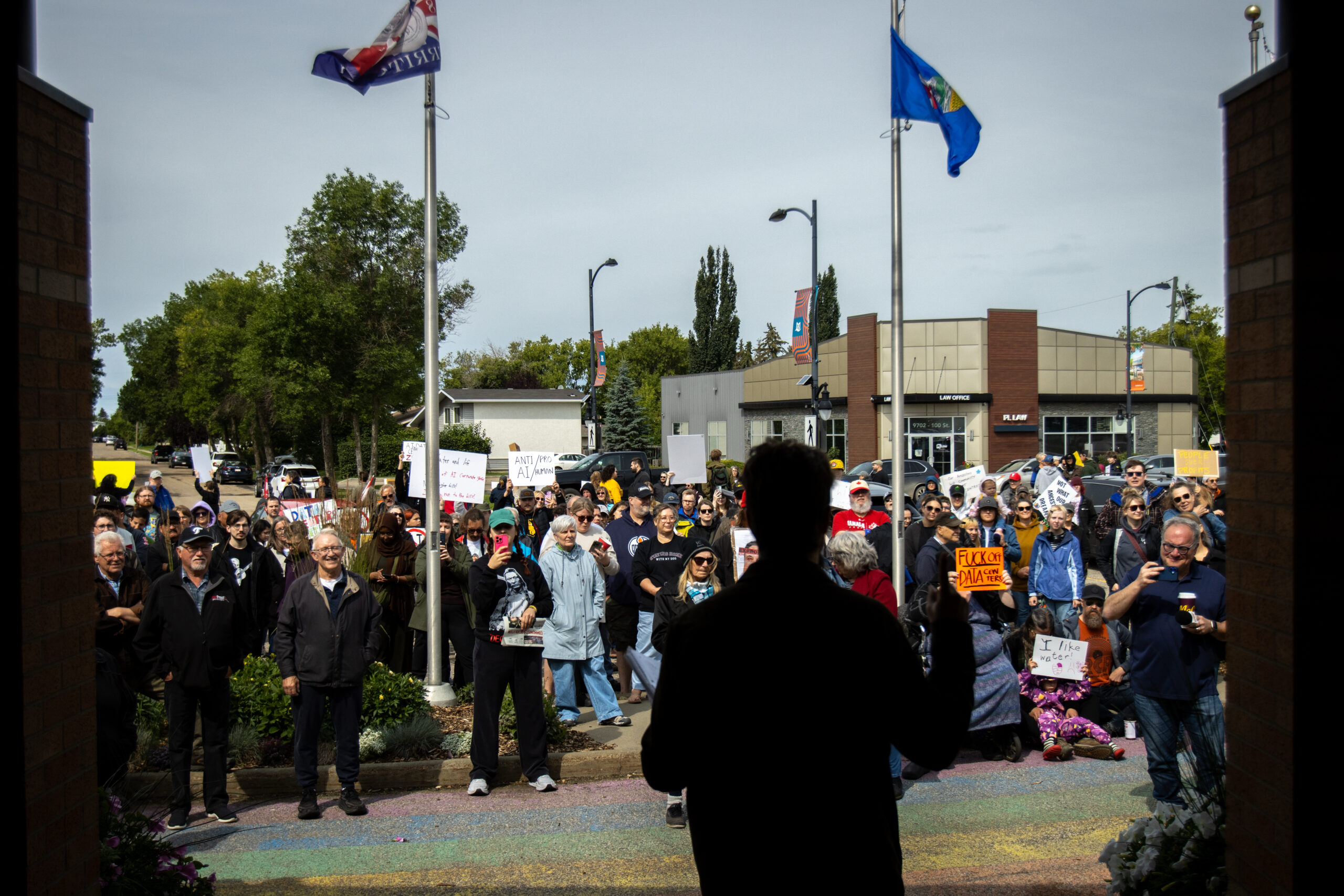 Dozens protest Meta's plan for massive data centre in northern Alberta county