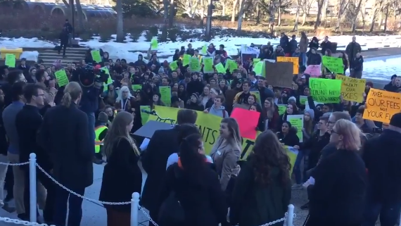 University students, staff protest UCP cuts at Alberta Legislature - CityNews Edmonton