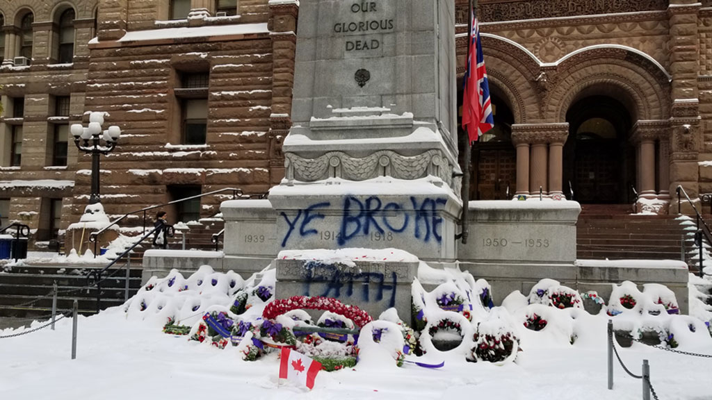 Man who claims he vandalized cenotaph says Don Cherry's ...