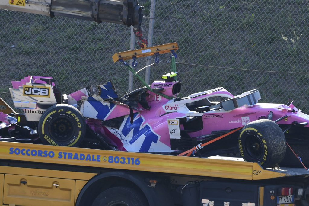  F1 Hamilton wins crash-marred Tuscan GP Stroll crashes out