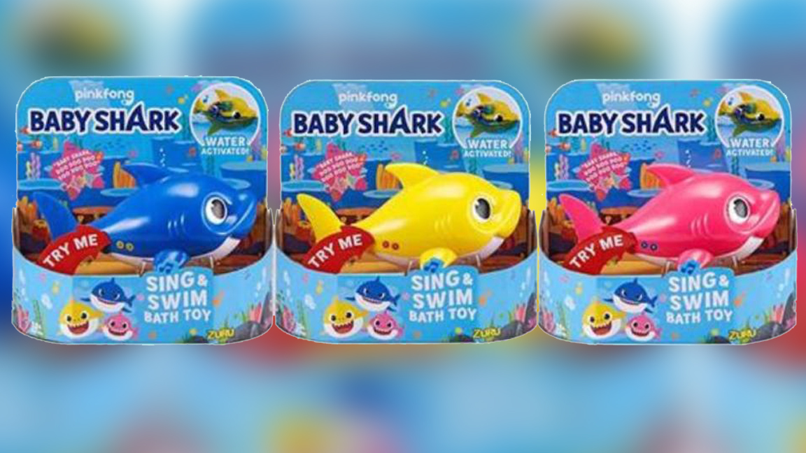 Baby shark sale water activated toy