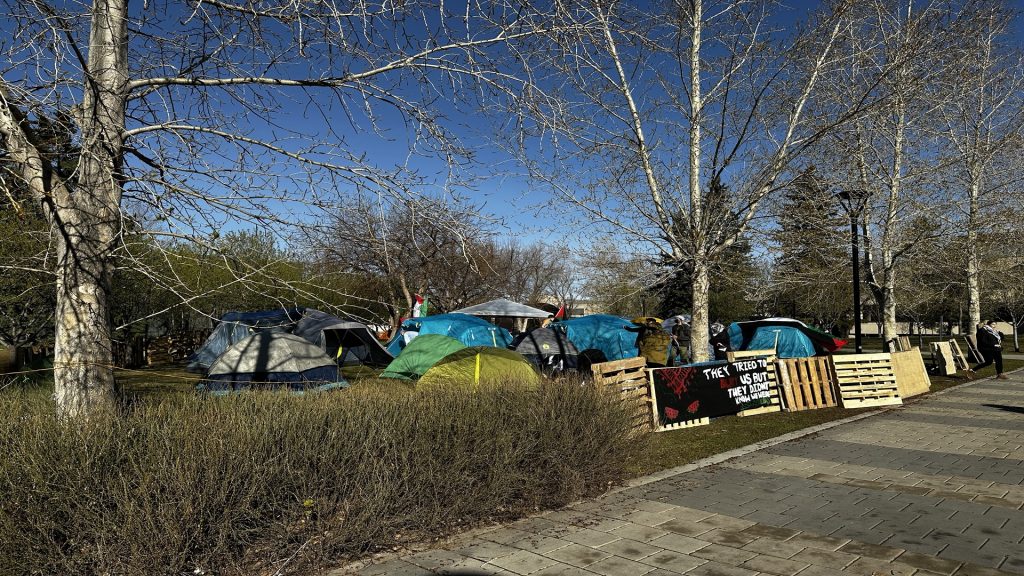 Police in riot gear break up pro-Palestinian encampment protest at UCalgary