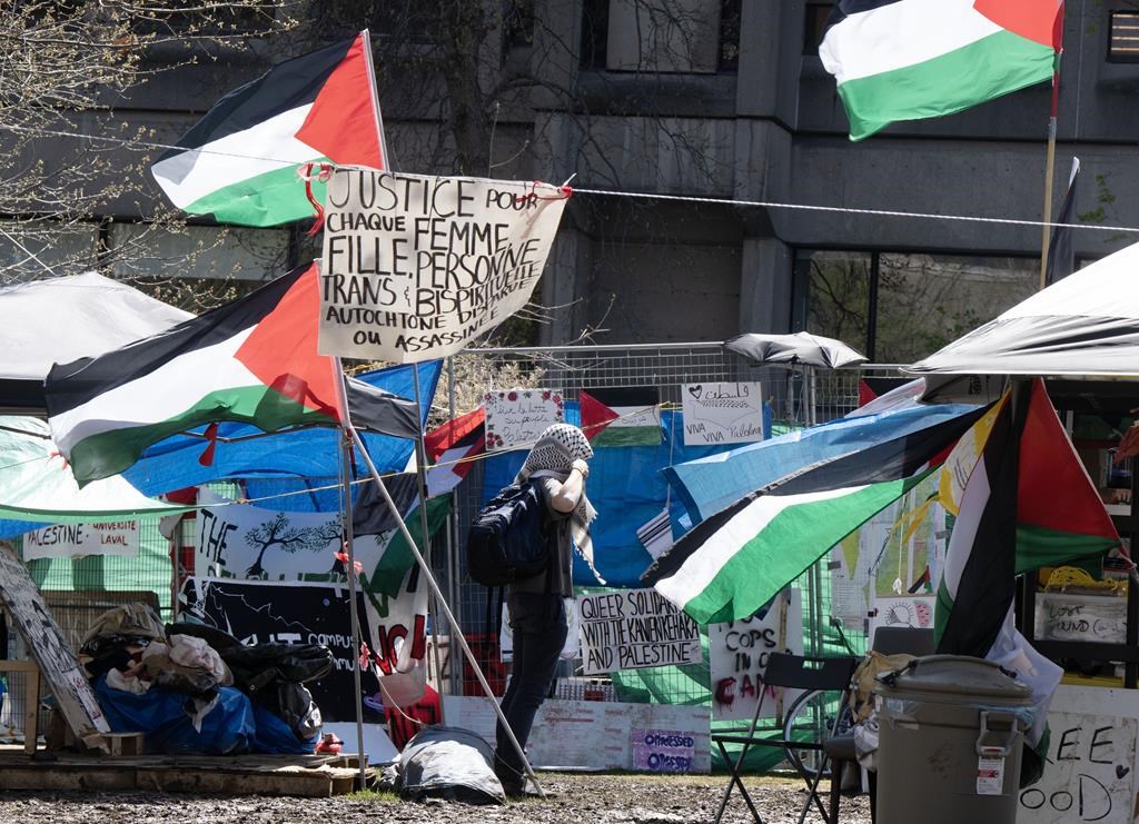Nearly half of Canadians are opposed to university protest encampments, poll suggests