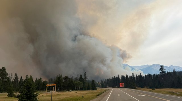 Rain, cooler temperatures stalling spread of wildfires in Jasper