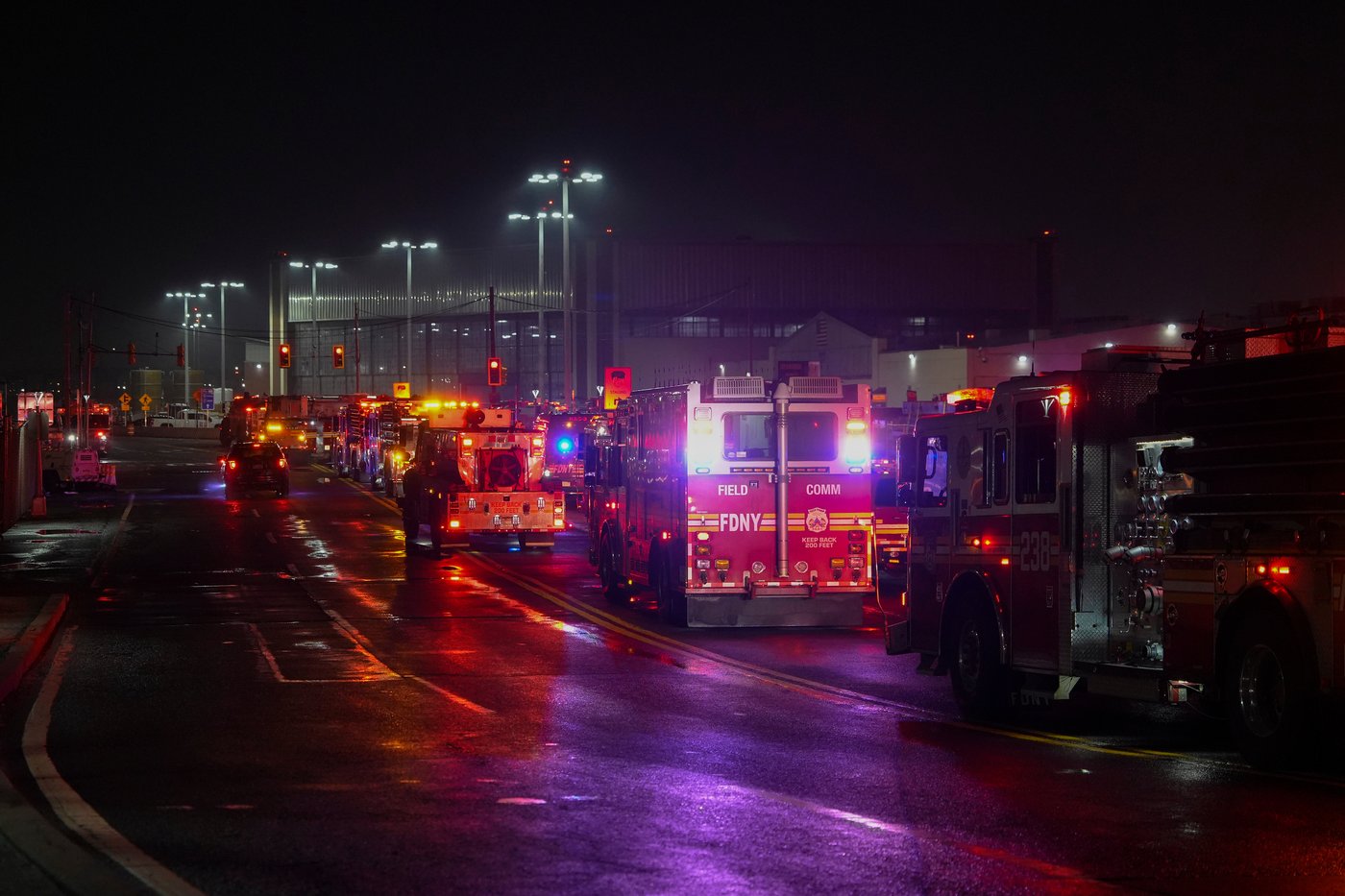 Air Canada flight collides with fire truck at New York City’s LaGuardia Airport