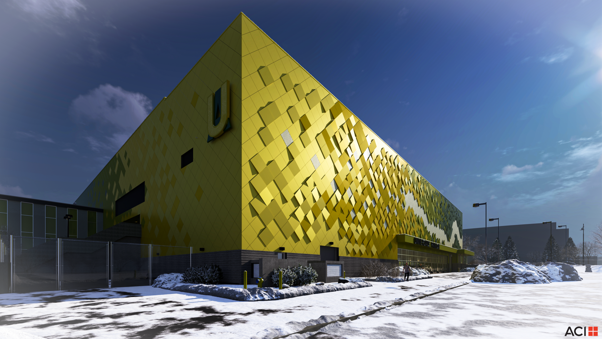 Edmonton’s renovated Butterdome will be gold and green, light up at night