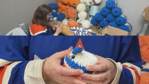 Oilers themed crocheted chickens explode in popularity amid Stanley Cup finals