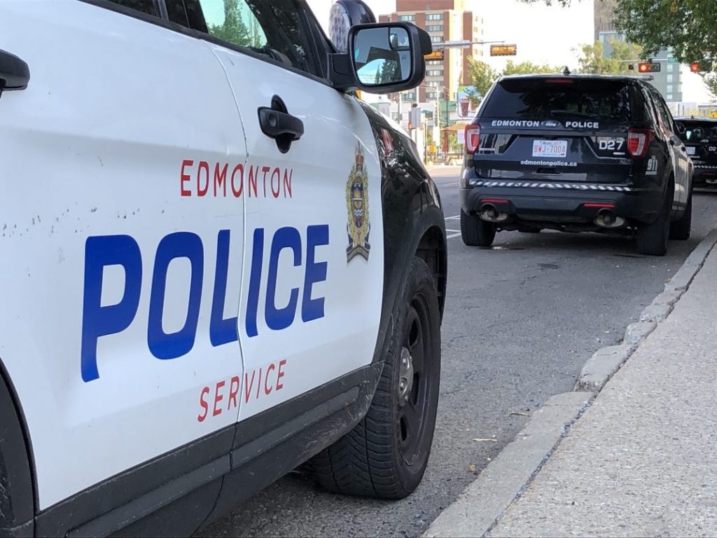 An Edmonton police cruiser