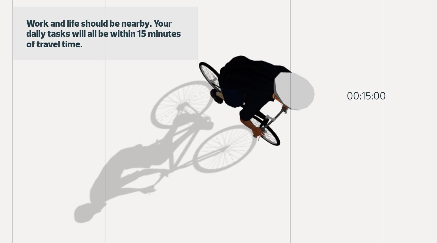 graphic design image of person riding bicycle 