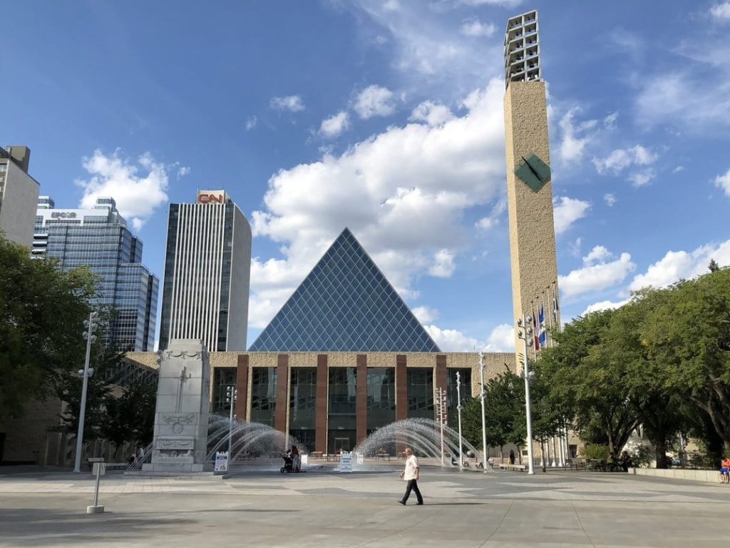 Edmonton City Hall in September 2021.