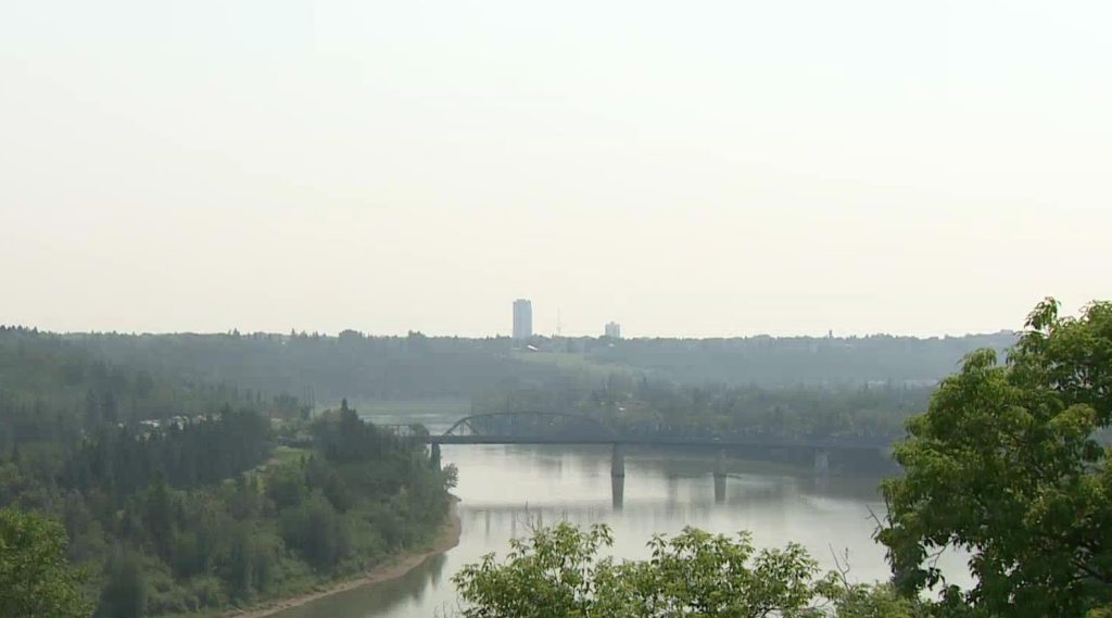 Edmonton air quality at high risk due to wildfire smoke; city extends extreme weather response
