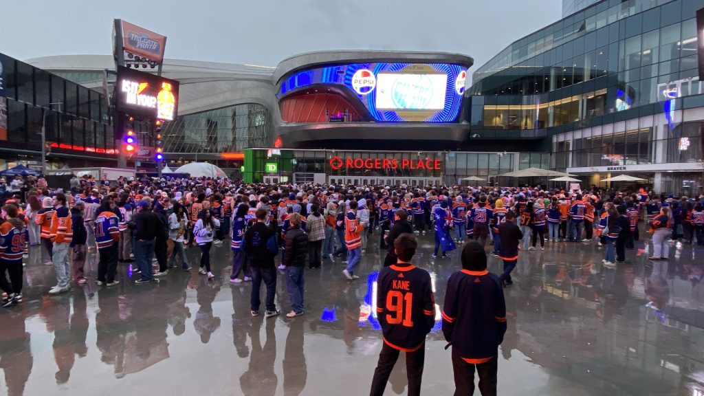 Oilers Ice District Game 1 Round 1, 2025