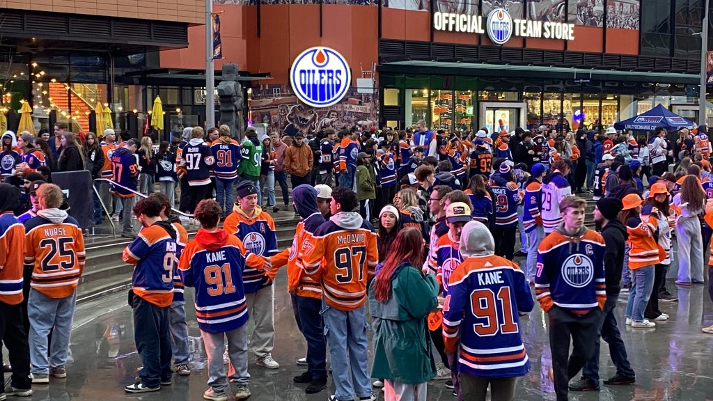 Oilers Ice District Game 1 Round 1, 2025