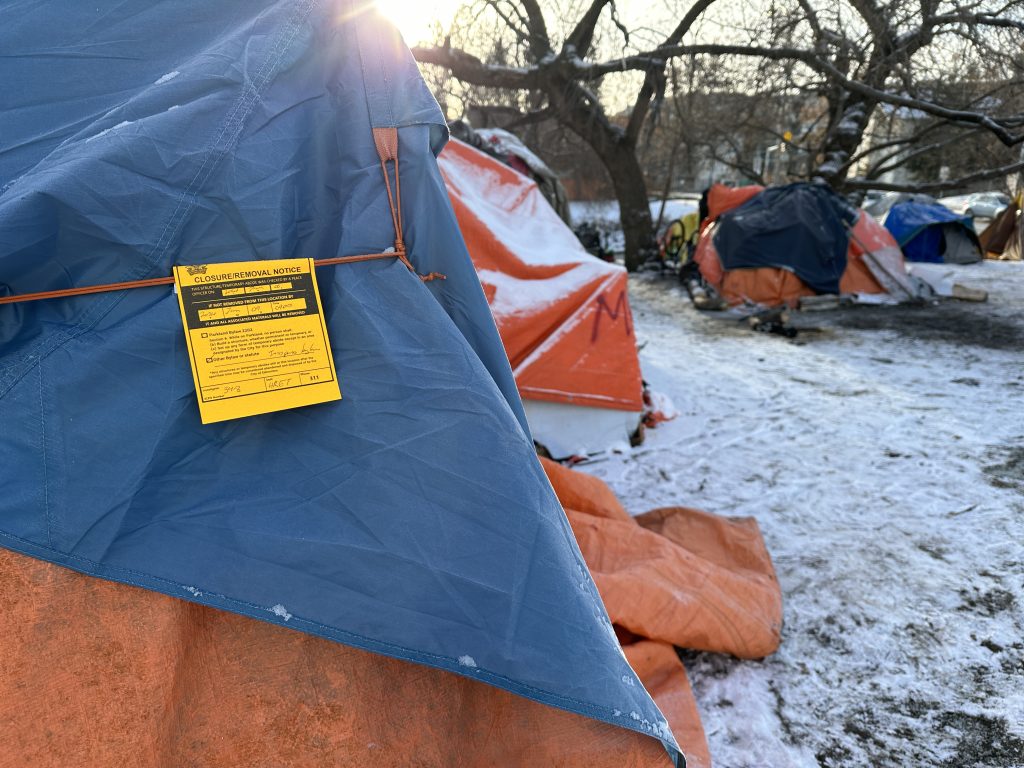 Residents of eighth encampment to be taken down hoping to stay