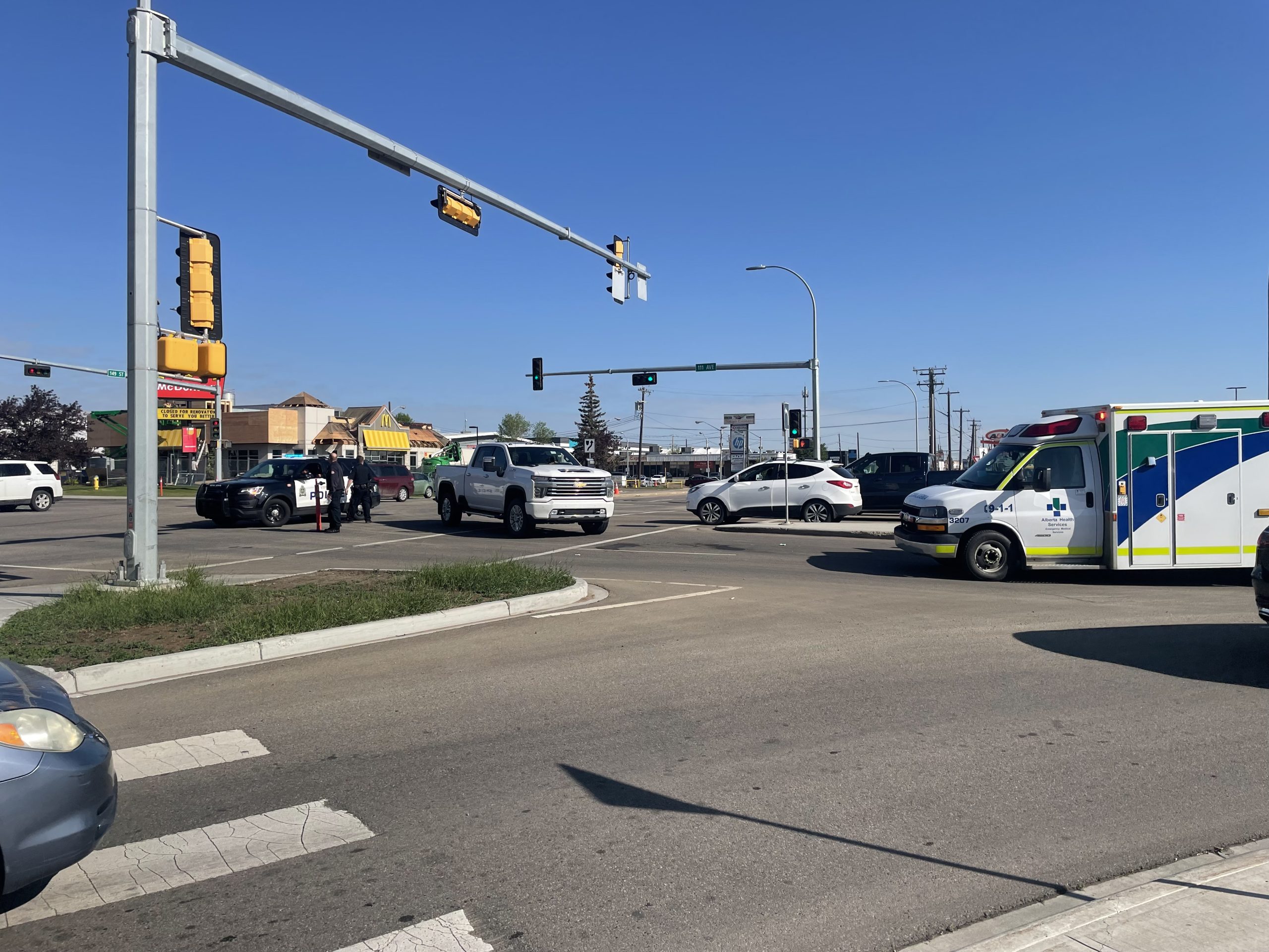 Pedestrian in hospital after morning collision - CityNews Edmonton
