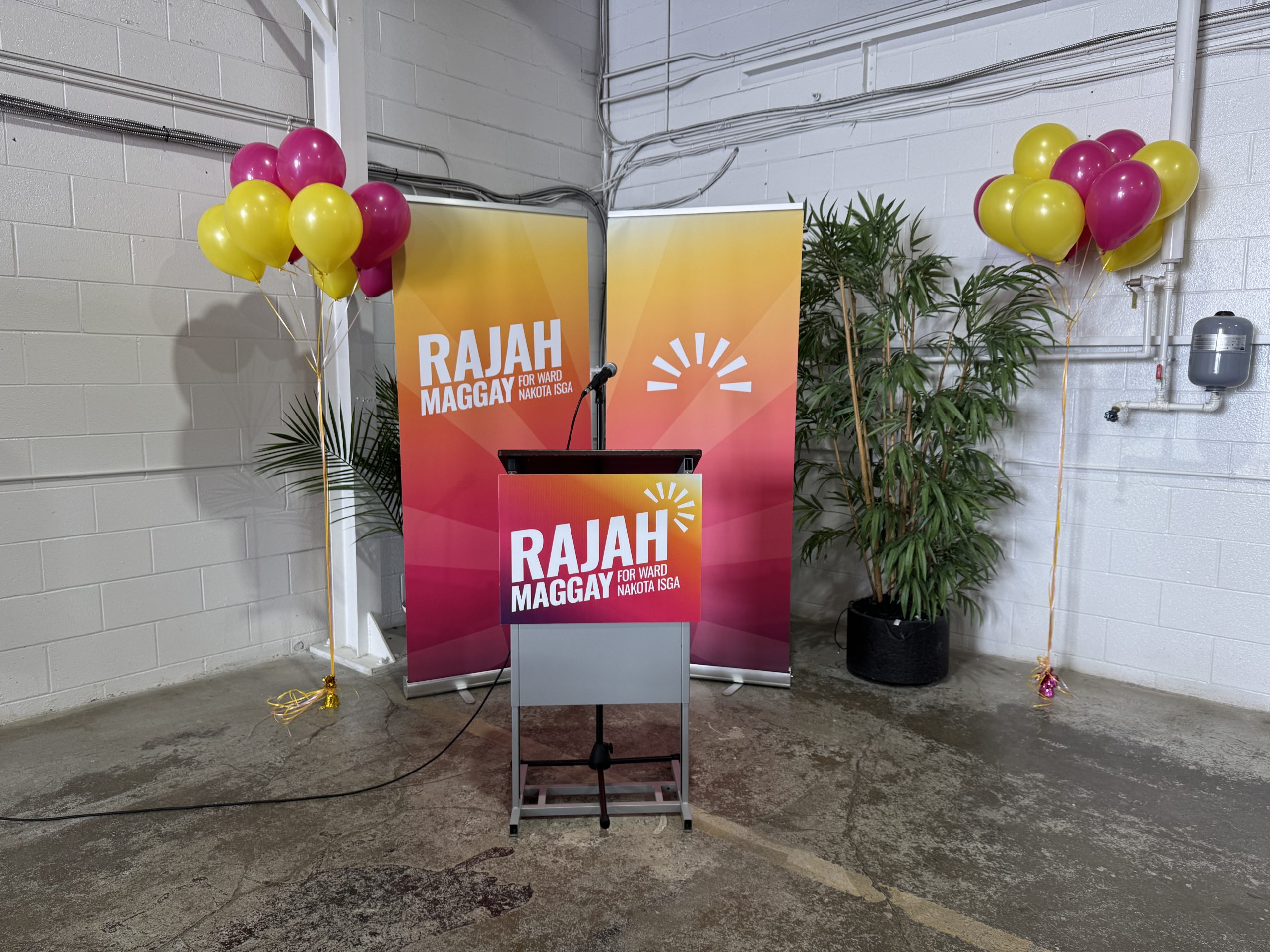 Rajah Maggay launches municipal campaign in Edmonton Ward Nakota Isga