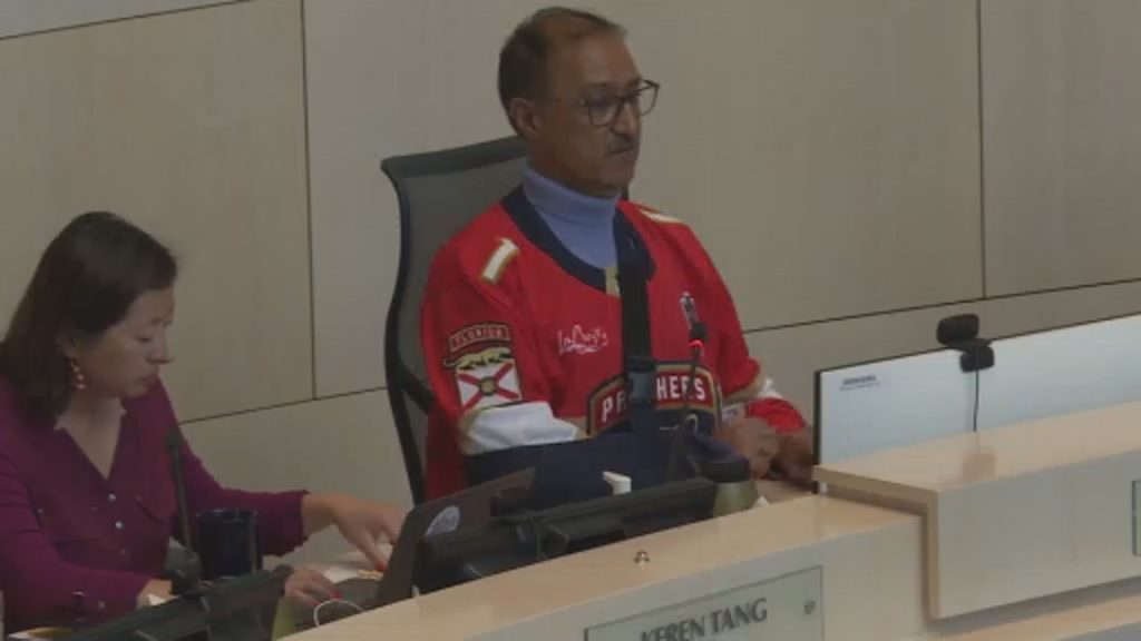 ‘A bet is a bet’: Mayor Sohi wears Florida Panthers jersey to city council meeting