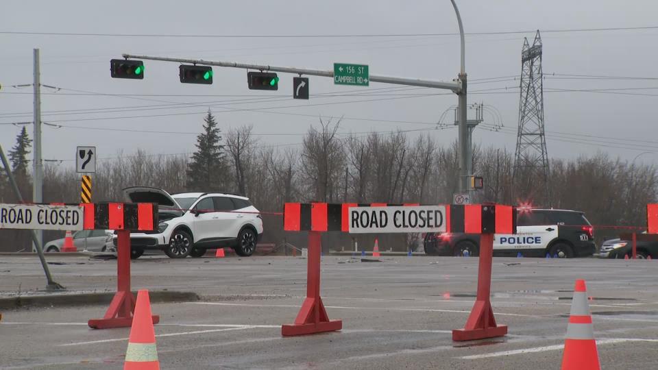 Woman killed in collision with truck on St. Albert Trail