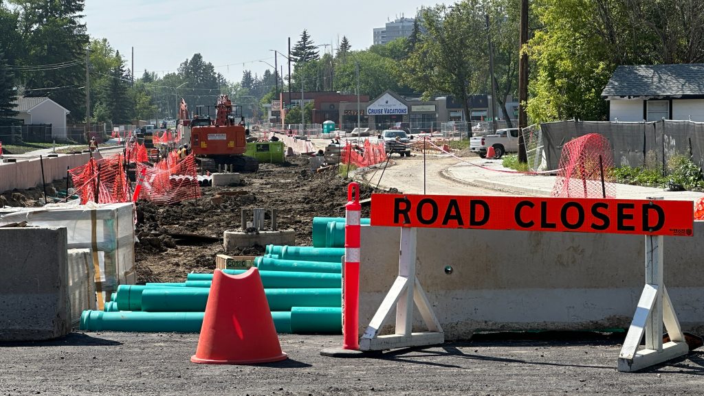 LRT construction on schedule, but Stony Plain Road remaining closed until end of November