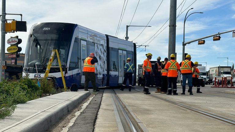 Service resuming on Edmonton Valley Line LRT after collision with truck