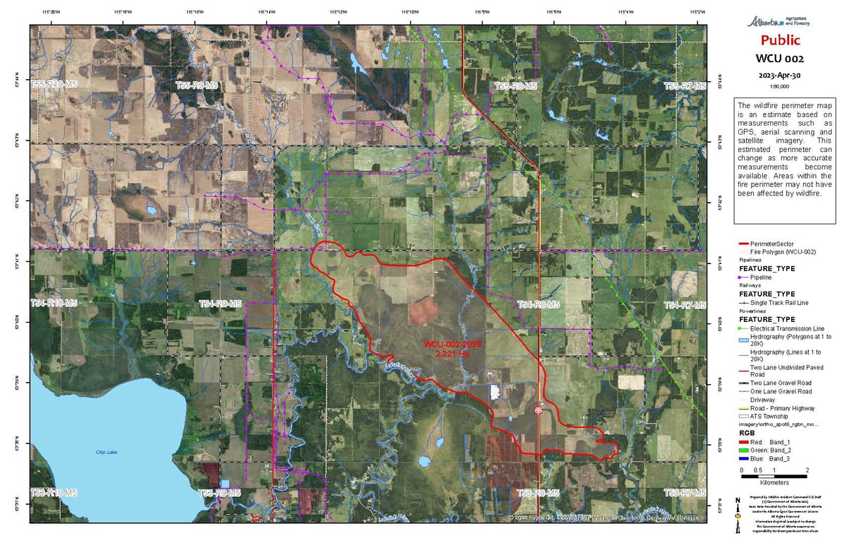 Wildfire Map May 1 