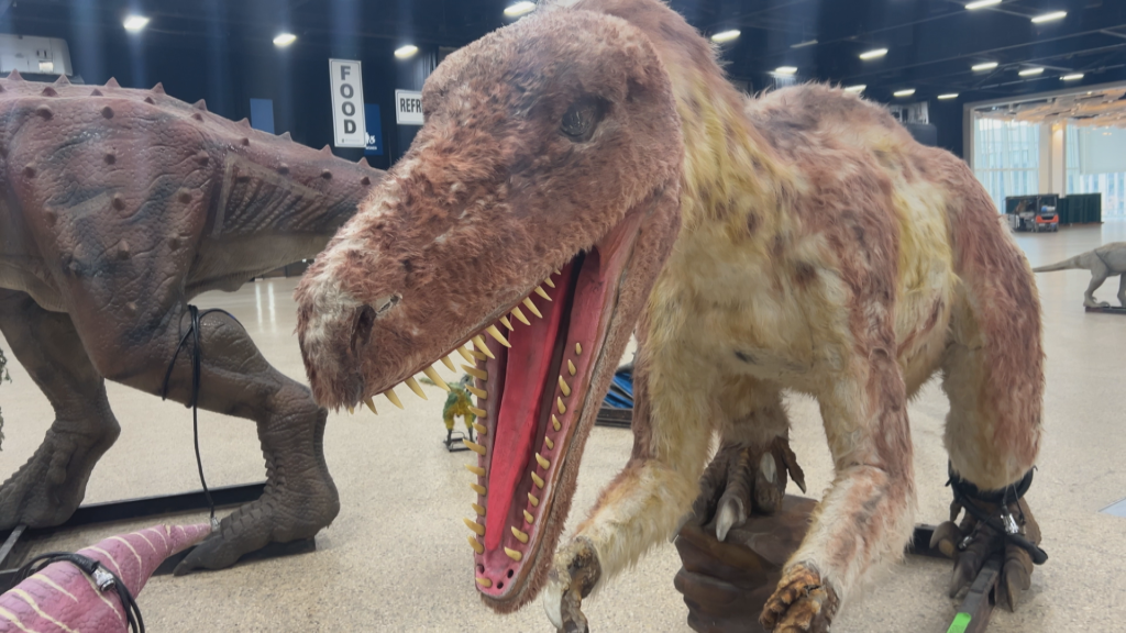 Herd of dinosaurs take over the Edmonton Expo Centre
