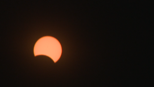 Edmontonians watch partial solar eclipse