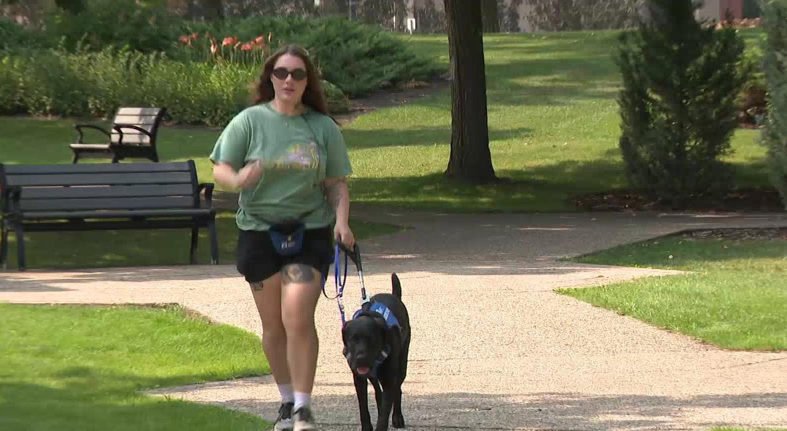 Blind Edmonton woman to run 5K at Edmonton Marathon with guide dog