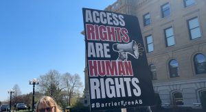 Edmontonians protest clawback of federal disability benefit