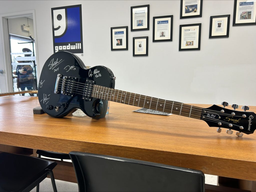 Goodwill guitar store auction